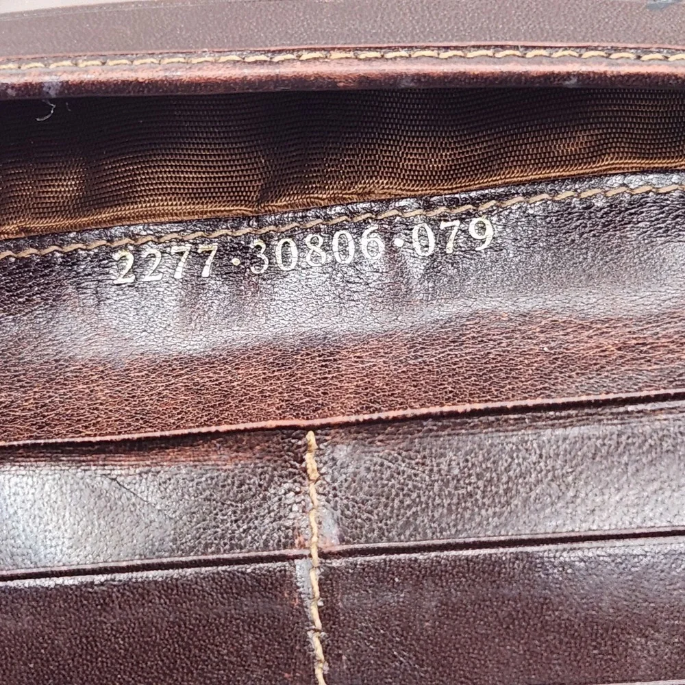Authentic FENDI Zucca FF Monogram Long Trifold Wallet Brown Tobacco Vintage Rare
